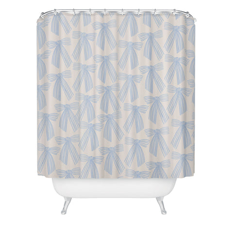 ThirtyOne Illustrations baubles bows bn artboard 2 Shower Curtain