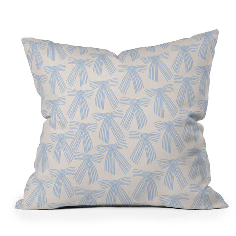 ThirtyOne Illustrations baubles bows bn artboard 2 Outdoor Throw Pillow