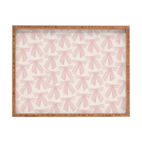 ThirtyOne Illustrations baubles bows bn artboard 3 Rectangular Tray