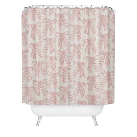 ThirtyOne Illustrations baubles bows bn artboard 3 Shower Curtain