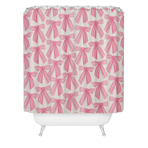 ThirtyOne Illustrations baubles bows bn artboard 5 Shower Curtain
