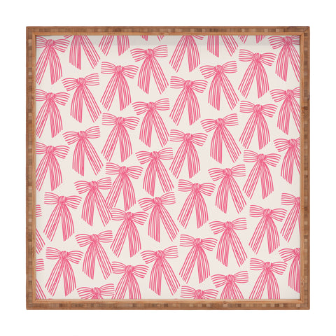 ThirtyOne Illustrations baubles bows bn artboard 5 Square Tray