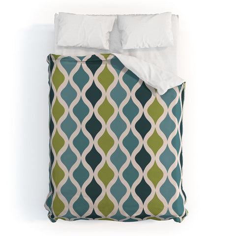ThirtyOne Illustrations Chartreuse Diammondback Duvet Cover