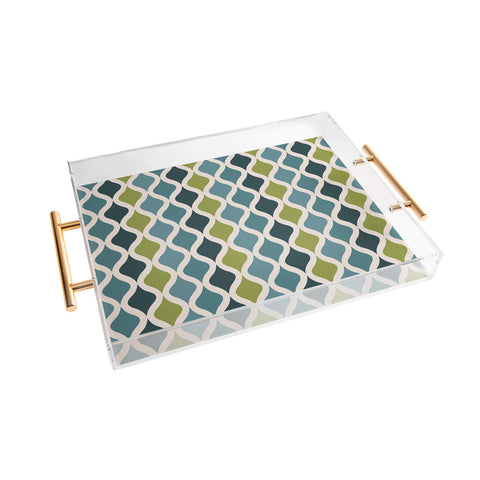 ThirtyOne Illustrations Chartreuse Diammondback Acrylic Tray