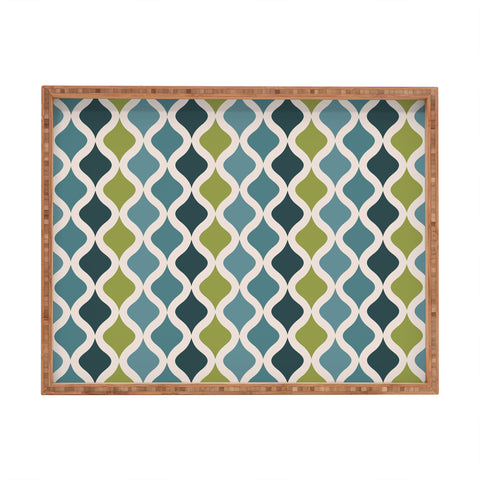 ThirtyOne Illustrations Chartreuse Diammondback Rectangular Tray