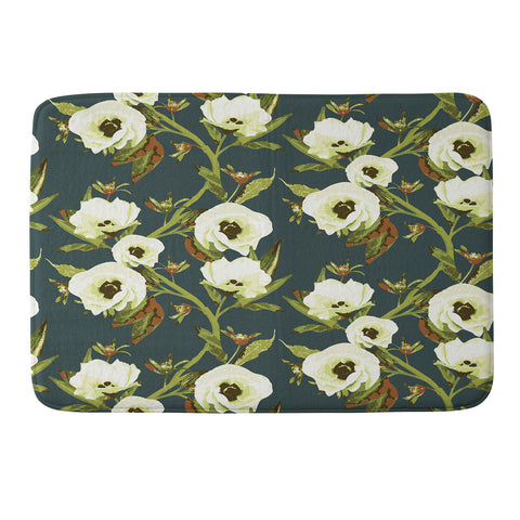 ThirtyOne Illustrations Circa in Olive Memory Foam Bath Mat