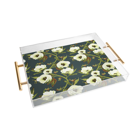 ThirtyOne Illustrations Circa in Olive Acrylic Tray