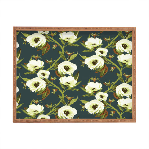 ThirtyOne Illustrations Circa in Olive Rectangular Tray