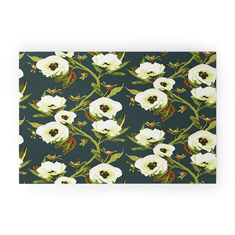 ThirtyOne Illustrations Circa in Olive Welcome Mat