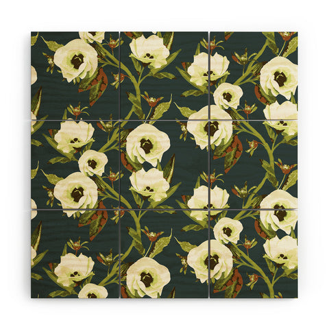 ThirtyOne Illustrations Circa in Olive Wood Wall Mural