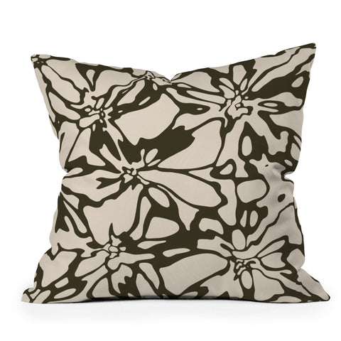 ThirtyOne Illustrations floral no9 Outdoor Throw Pillow