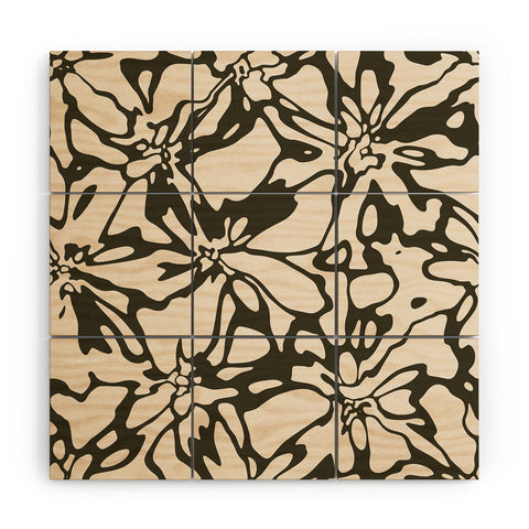 ThirtyOne Illustrations floral no9 Wood Wall Mural