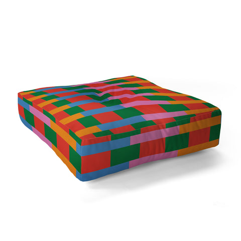 ThirtyOne Illustrations Geo Mix Tile Floor Pillow Square