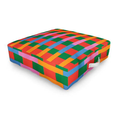 ThirtyOne Illustrations Geo Mix Tile Outdoor Floor Cushion