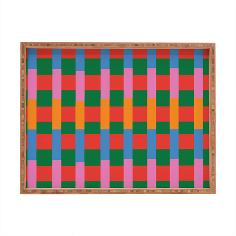 ThirtyOne Illustrations Geo Mix Tile Rectangular Tray