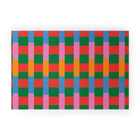 ThirtyOne Illustrations Geo Mix Tile Welcome Mat