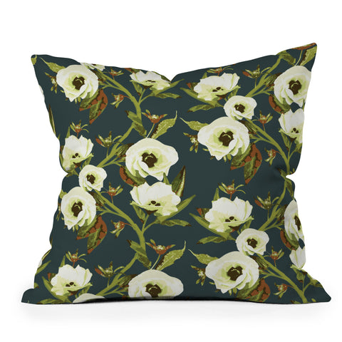 ThirtyOne Illustrations Heirloom Bloom Outdoor Throw Pillow