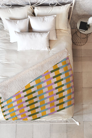 ThirtyOne Illustrations Mod Neo Geo Fleece Throw Blanket