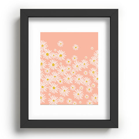 ThirtyOne Illustrations Pink Daisy I Recessed Framing Rectangle
