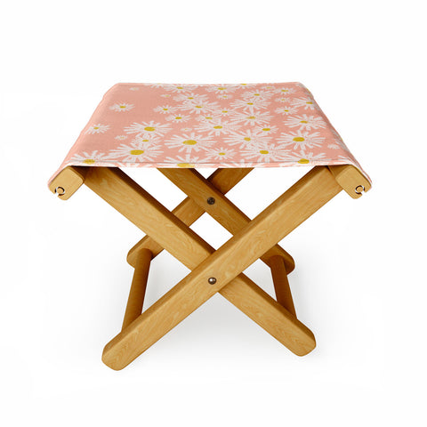 ThirtyOne Illustrations Pink Daisy I Folding Stool