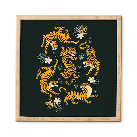 ThirtyOne Illustrations Tiger All Around Framed Wall Art
