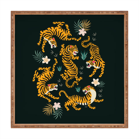 ThirtyOne Illustrations Tiger All Around Square Tray