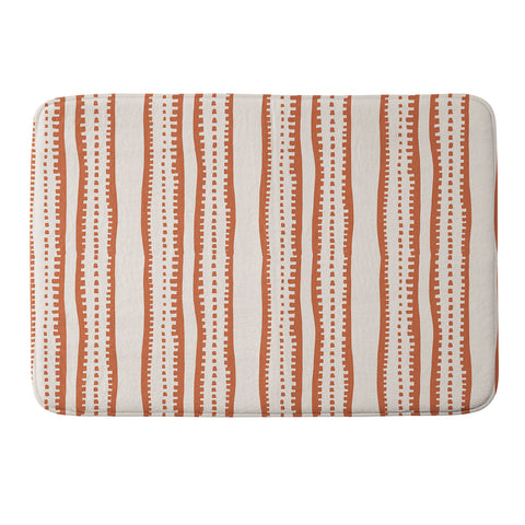 ThirtyOne Illustrations Tiger Batik Stripe Memory Foam Bath Mat