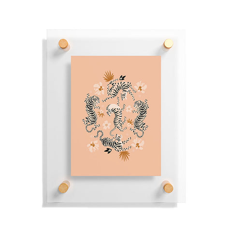 ThirtyOne Illustrations Tiger Garden Floating Acrylic Print