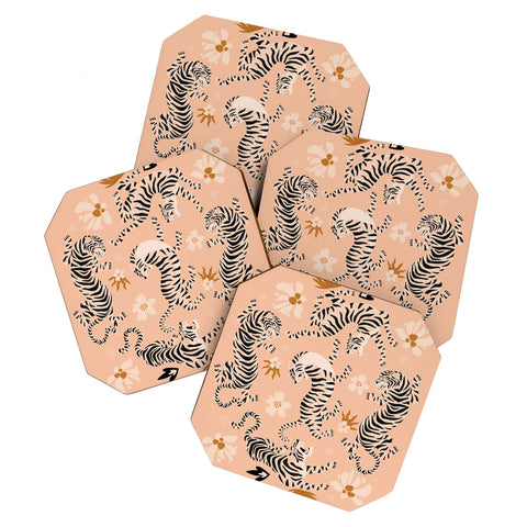 ThirtyOne Illustrations Tiger Garden Coaster Set