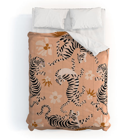 ThirtyOne Illustrations Tiger Garden Comforter