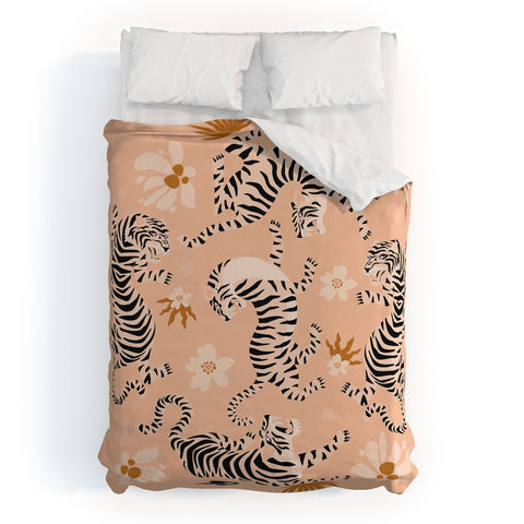 ThirtyOne Illustrations Tiger Garden Duvet Cover