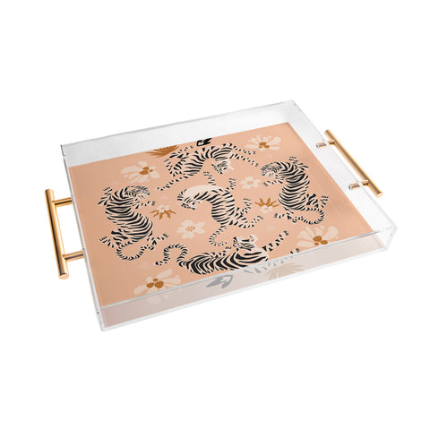 ThirtyOne Illustrations Tiger Garden Acrylic Tray