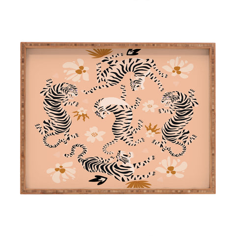 ThirtyOne Illustrations Tiger Garden Rectangular Tray