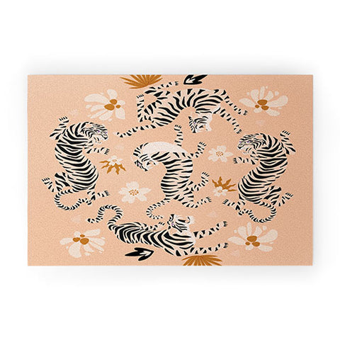 ThirtyOne Illustrations Tiger Garden Welcome Mat