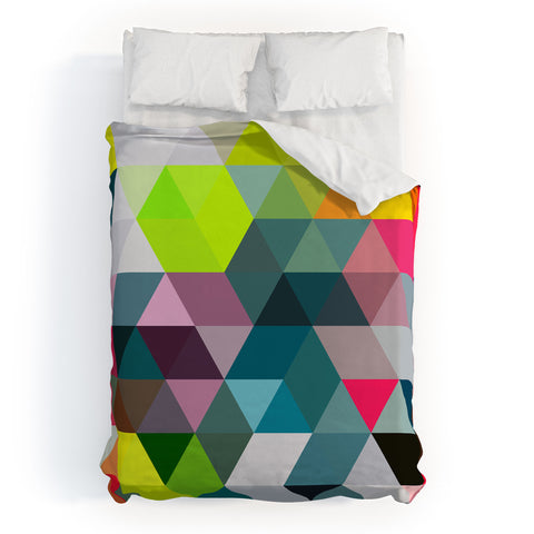 Three Of The Possessed Autumn Electric Lights Duvet Cover