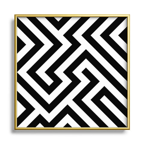 Three Of The Possessed Avenue 01 Square Metal Framed Art Print
