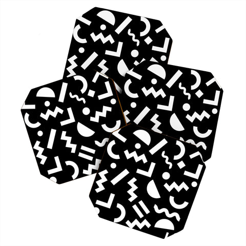 Three Of The Possessed Block Party BLK Coaster Set