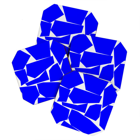 Three Of The Possessed Block Party Blue Coaster Set