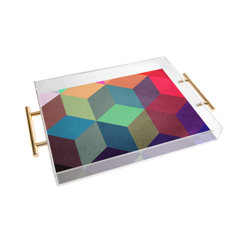 Three Of The Possessed City At Night Acrylic Tray