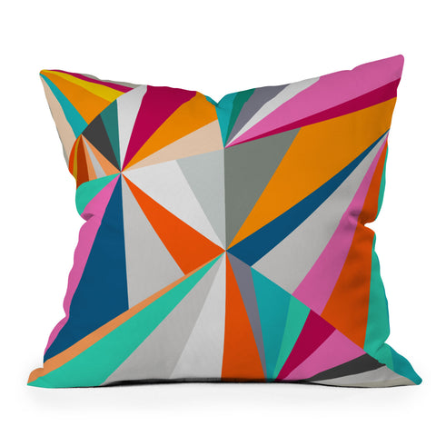 Three Of The Possessed Collins Ave Outdoor Throw Pillow