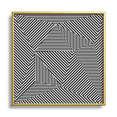 Three Of The Possessed Dazzle Apartment Square Metal Framed Art Print