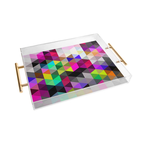 Three Of The Possessed Galaxy1 Acrylic Tray