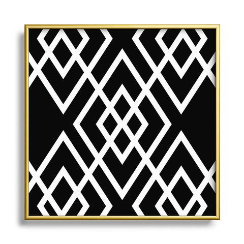 Three Of The Possessed Inbetween Square Metal Framed Art Print
