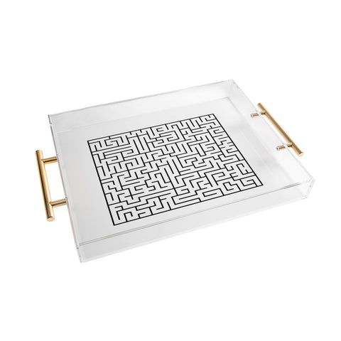 Three Of The Possessed Maze01 Acrylic Tray