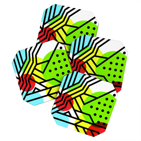 Three Of The Possessed Metro Deco 3 Coaster Set