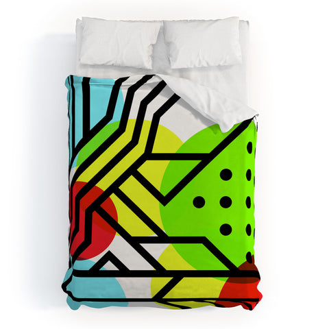 Three Of The Possessed Metro Deco 3 Duvet Cover