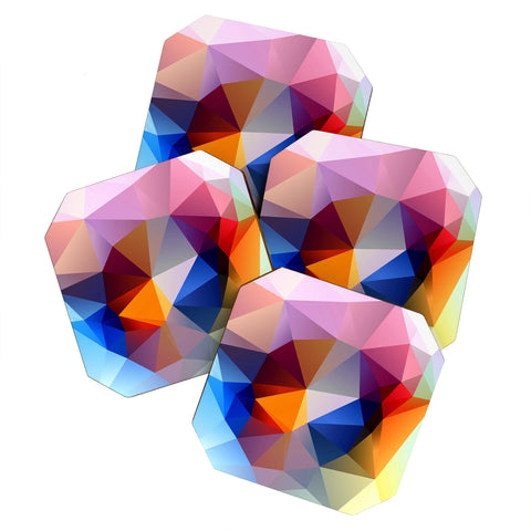 Three Of The Possessed Modern Bloom Coaster Set