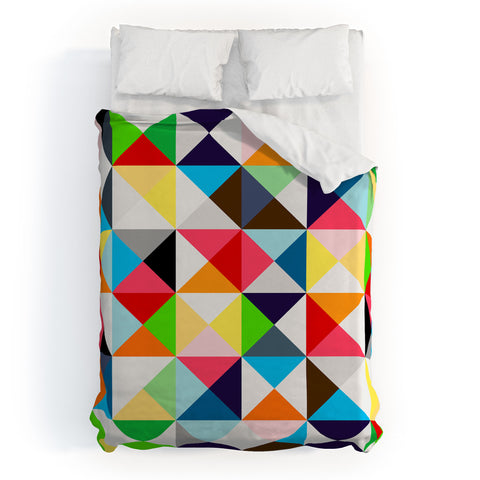 Three Of The Possessed Roofs Duvet Cover