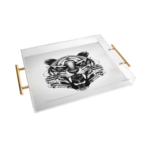Three Of The Possessed Tiger 4040 Acrylic Tray
