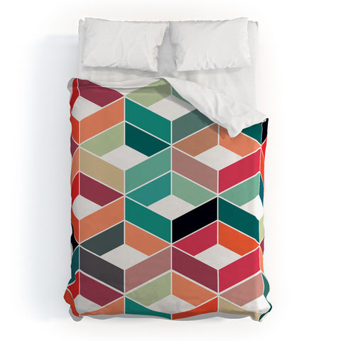 Three Of The Possessed Vintage Pattern Duvet Cover